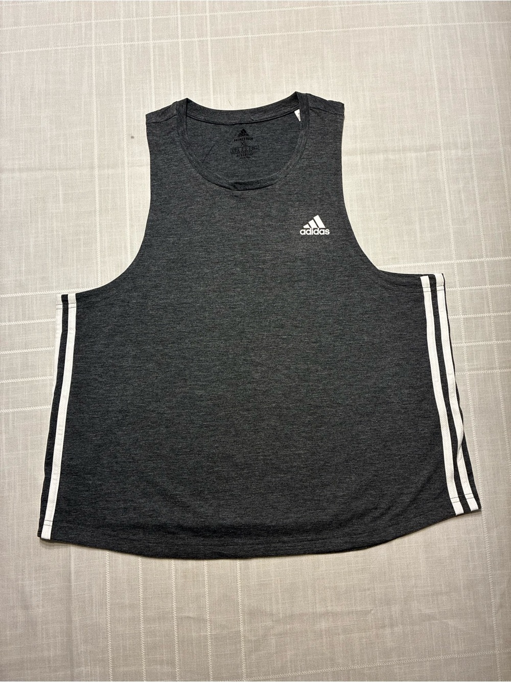 adidas Gray AEROREADY Athletic Muscle Tank